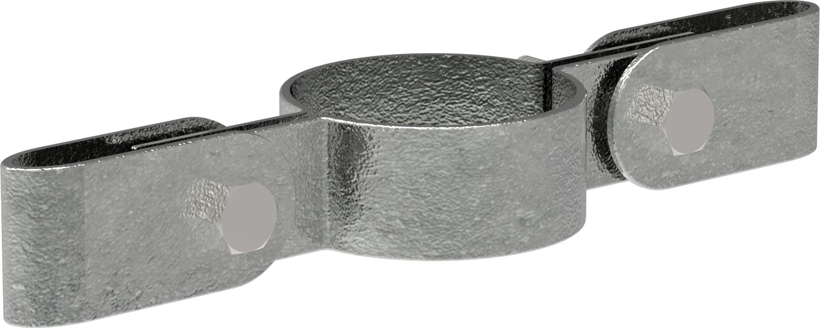 Rohrverbinder - Gitterhalter doppelt - 171D48 - 48-3 mm - 1 1-2- - Feuerverzinkt u. Elektrogalvanisiert-171D48