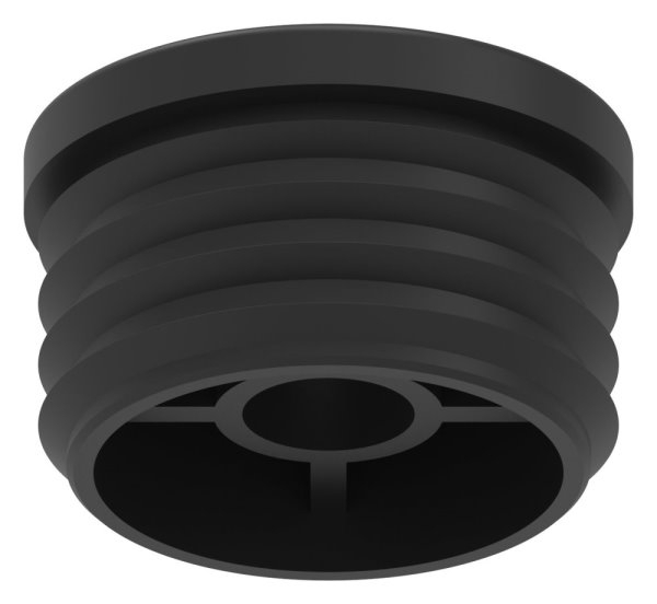 Kunststoffkappe für Rundrohr 42,4mm mit M10