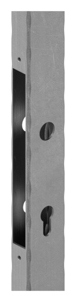 Schlossrohr Stahl 50 x 30 mm- 2000 mm- gehaemmert-88.1150200