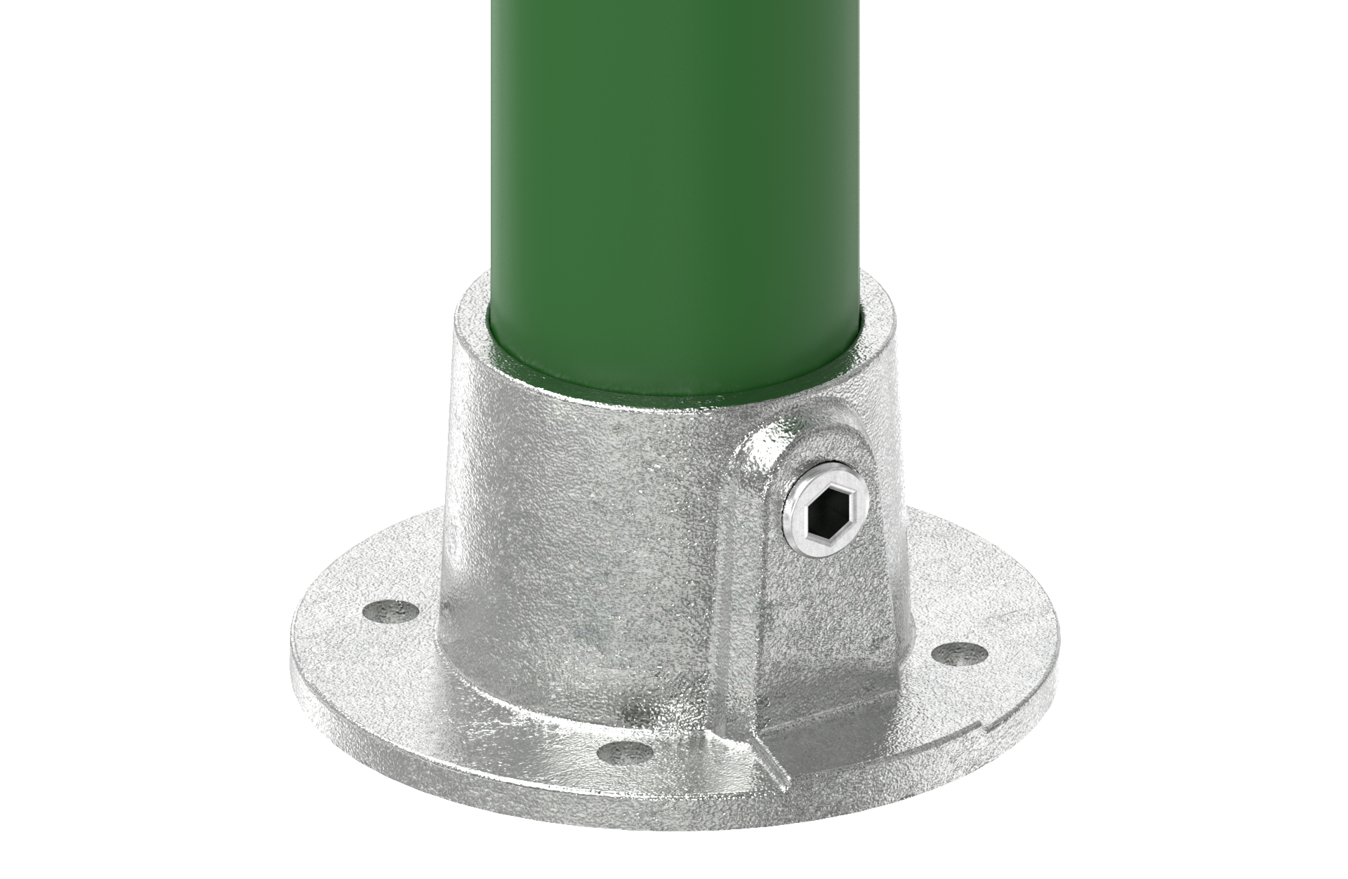 Rohrverbinder - Wandbefestigung rund - 131E60 - 60-3 mm - 2- - Feuerverzinkt u. Elektrogalvanisiert-131E60