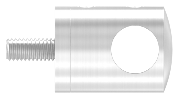 Querstabhalter V4A Edelstahl – Anschluss FLACH mm für Rundstäbe 12 mm inkl. Schrauben