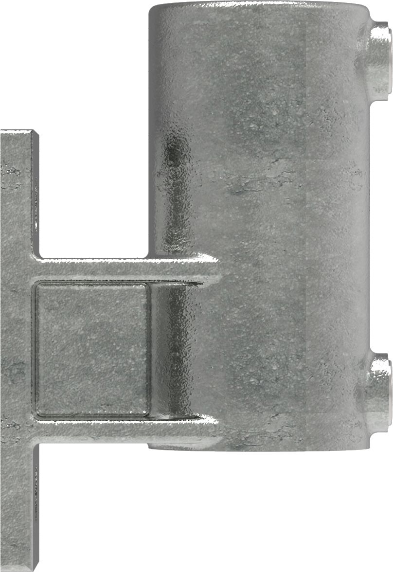 Rohrverbinder | Wandhalter Platte vertikal | 144C42 | 42,4 mm | 1 1/4" | Temperguss u. Elektrogalvanisiert