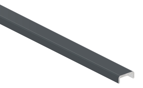 Kantenschutz EXTRA SLIM, für Glas 10,00 - 11,52mm, L=6m, Aluminium RAL 7016