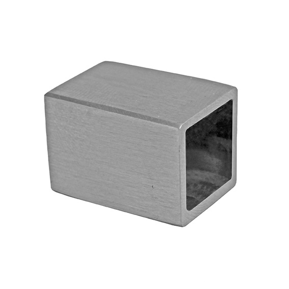 Endkappe für Rundmaterial: Ø 10 mm flach V2A