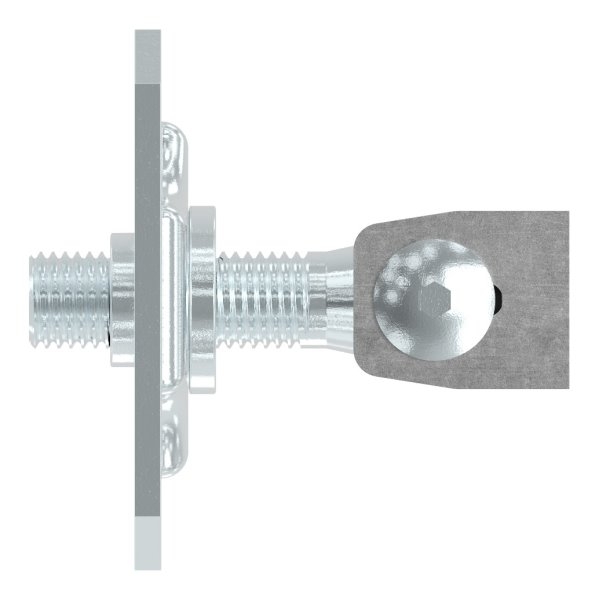Torband M18 | verstellbar | mit Befestigungsplatte | Stahl (Roh) S235JR