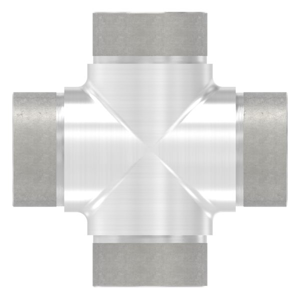 Kreuzstueck V2A fuer Rohr Ø 48-3 x 2-0 mm zum Stecken-11-3657.4