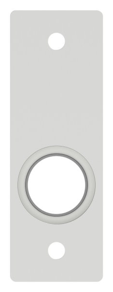 Alu-Kurzschild | Maße: 30x88x10 mm | Form: vierkant | Aluminium EV1