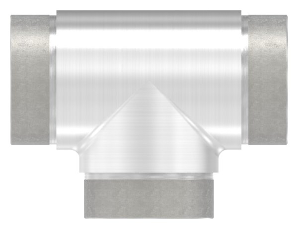 T-Stueck mit gleichen Abgaengen fuer Rundrohr Ø 60-3x2-0 mm V2A-11-3678.4