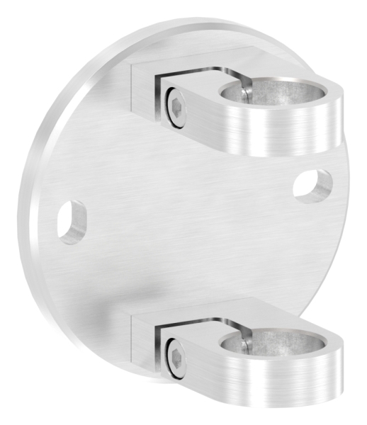 Wandbefestigung zum Spannen für Rundrohr Ø 33,7 mm V2A