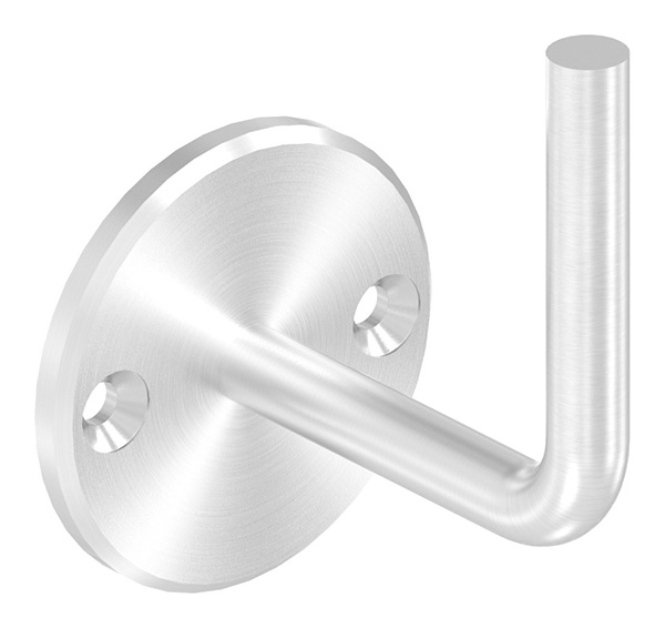 Handlaufhalter V2A Ronde Ø70x6mm Buegel Ø12mm Wandabstand 80 mm zum Anschweissen-88-1150202-240.V