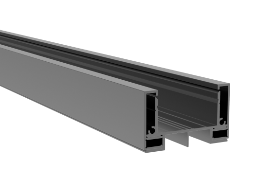 Zaunadapter Aluminium 1500 mm Anthrazit RAL 7016 fuer MODEL46-89-11FGA461500R7016-A.4