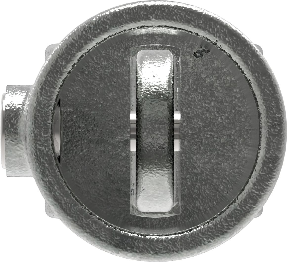 Rohrverbinder Gelenkstueck einfach Ø 60-3 mm -2- - Temperguss verzinkt - 173E60-173E60