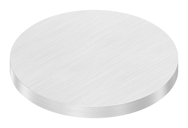 Ronde | Maße: Ø 70x6 mm | mit Längsschliff | V2A