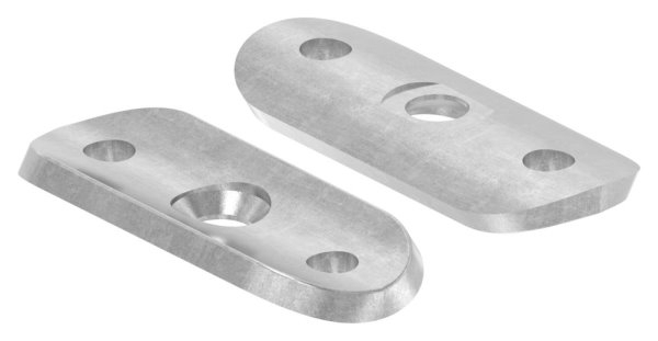 Handlaufanschlussplatte Stahl 64 x 24 x 4 mm fuer Rohr Ø 42-4 - 48-3 mm-30-1405.8