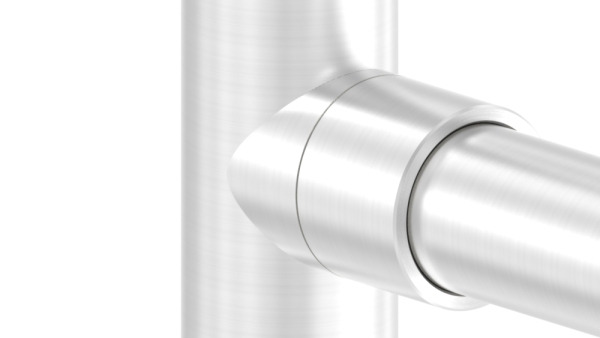 Befestigung für Rohr 33,7mm an 42,4mm