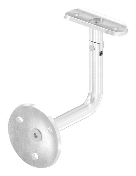 Handlaufhalter mit Gelenk und Halteplatte für Ø 42,4 mm V2A
