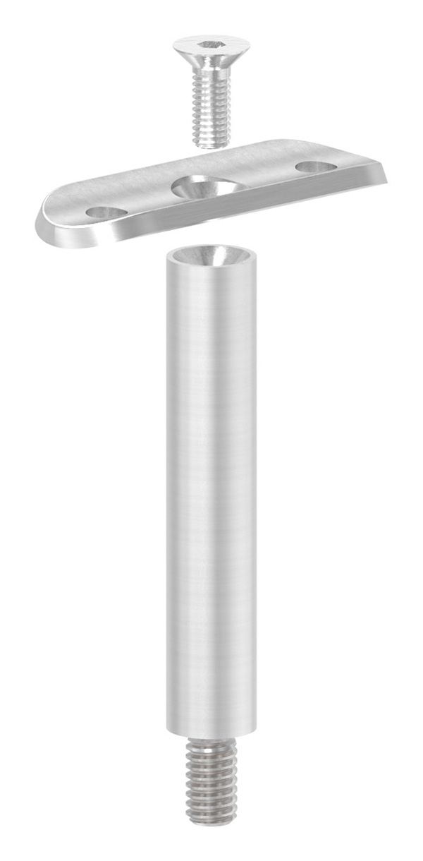 Stift mit Halteplatte Anschluss: Ø 42,4 mm V2A