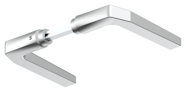 Alu-Tuerdrueckerpaar gerade mit verz- Drueckerstift-12-3000.6