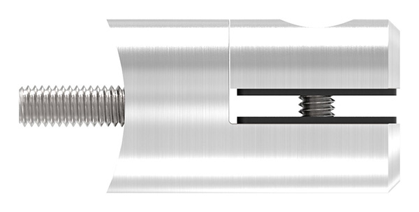 Blechhalter Ø 25 mm V2A für Anschluss Ø 60,3 mm