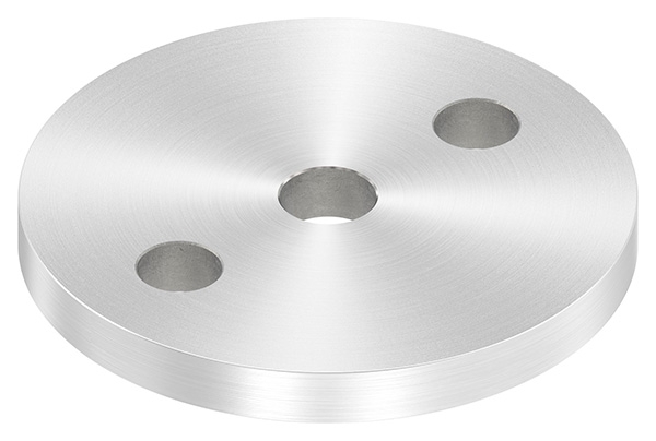 Ankerplatte Ø 80 x 8 mm mit Zentrierbohrung- Ø 12-5 mm V2A-11-2224R.4