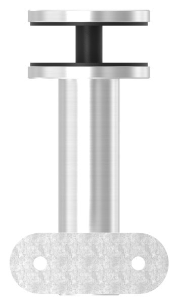 Handlaufhalter mit Gelenk für Glas und Halteplatte für flachen Anschluss V2A