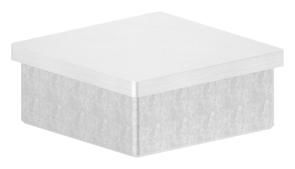 Endkappe für Rohr 60x60x2,0 mm zum Kleben | V4A