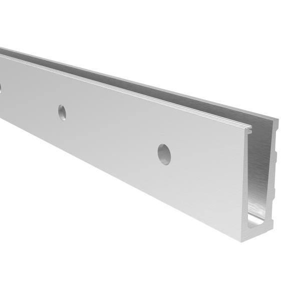 Ganzglasgelaenderprofil Aluminium L 5000 mm Seitenverankerung Satin-ELOX-89-11AL0005D5000SE-A.4