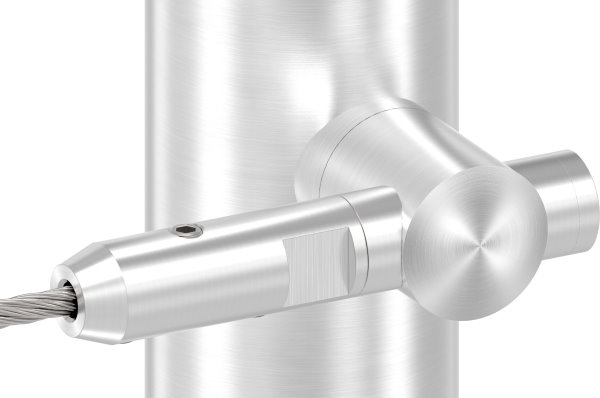 Seilhalter zum Schrauben und Spannen | Für Seil Ø 6 mm | V2A