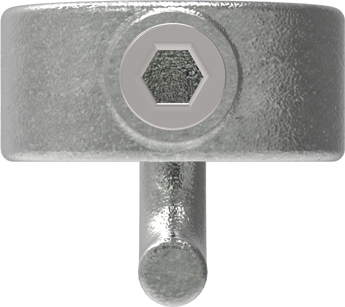 Rohrverbinder - Stellring mit Haken - 182A27 - 26-9 mm - 3-4- - Feuerverzinkt u. Elektrogalvanisiert-182A27