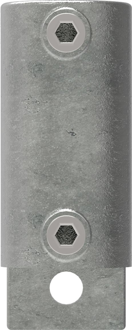 Rohrverbinder Wandhalter Platte vertikal Ø 42-4 mm -1 1-4- - Temperguss verzinkt - 144C42-144C42