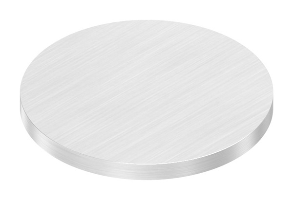 Ronde | Maße: Ø 52x4 mm | mit Längsschliff | V2A