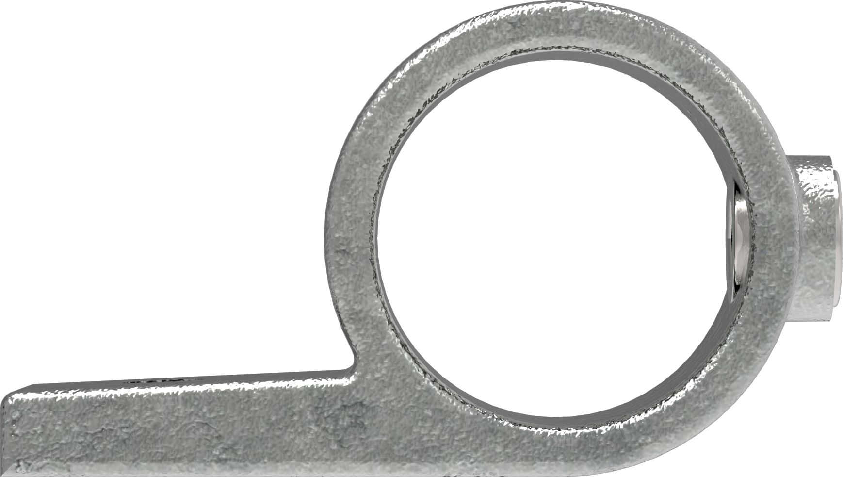 Rohrverbinder | Befestigungsring mit Flansch 1 Bohrung | 199B34 | 33,7 mm | 1" | Feuerverzinkt u. Elektrogalvanisiert