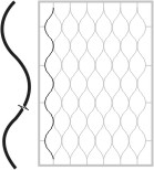 Wellenprofil Stahl roh 12 x 12 mm L=2600 mm fuer Gitter und Zaeune-89-11P07012X12-A.4