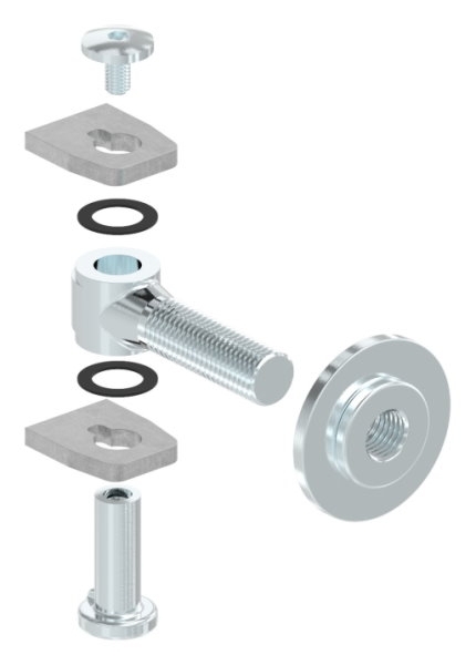 Torband M18 verstellbar schweißbar Stahl (roh) S235JR