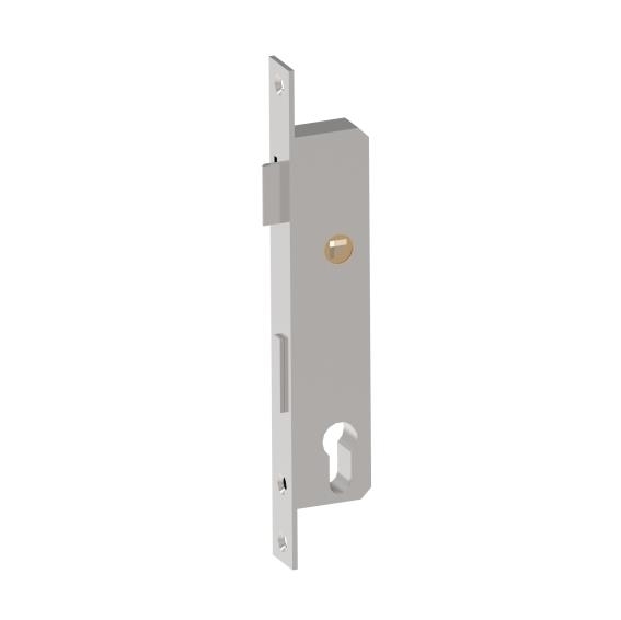 Zylinderschloss Edelstahl AISI 304 fuer Profil 40x40 mm Axialabstand 90 mm Schliff-89-11B83025X90-A.4