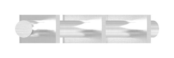 Designstab Edelstahl V2A Ø 12 mm L = 1000 mm geschliffen Korn 240-88-1156307.240