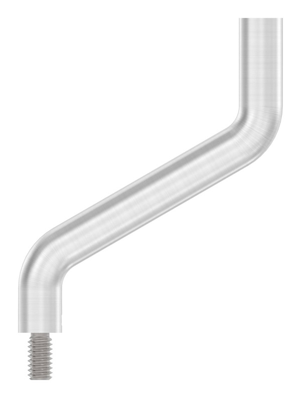 Edelstahl Buegel Ø 14 mm - 2x 30° gebogen- Verstellbar - M8 Aussen- - M6 Innengewinde -V2A-88-1150472-240.M6