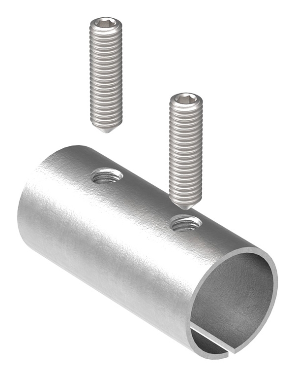 Verbindungshülse für Rundrohr Ø 33,7x2,0 mm V2A
