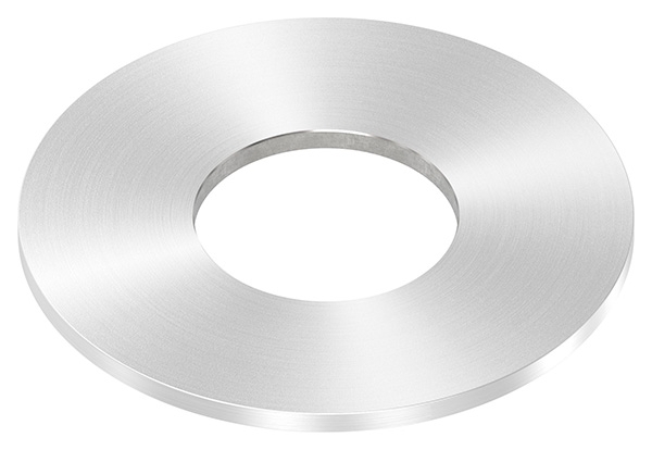 Ankerplatte Ø 100 x 4mm, mit Rundschliff, V2A