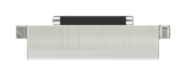 1 Sicherungsboden zu Glasklemme 63x45x30 mm AbZ Edelstahleffekt