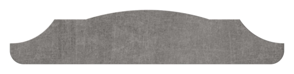 Handlauf - 40x12 mm - Laenge- 3000 mm - Halbrund - Stahl -Roh- S235JR-30-1369.8