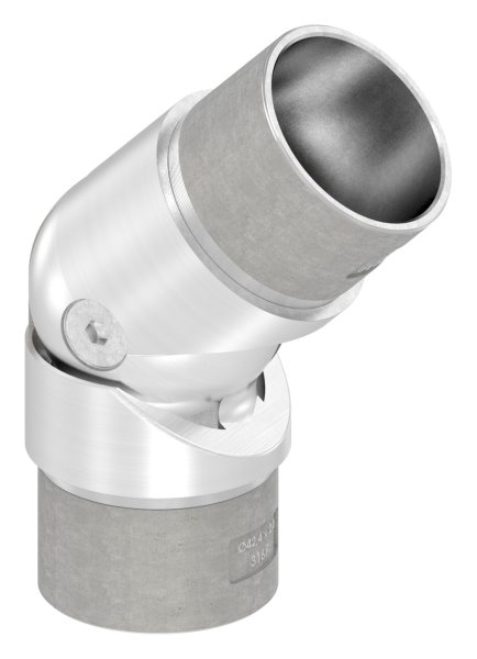 Gelenkstück hohl für Kabeldurchführung. Passend für Rohr 42,4 x 2,0mm.
