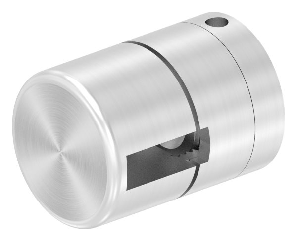 BRENK-fix® Grundhalter für Flachstäbe 20 x 6mm, ALU