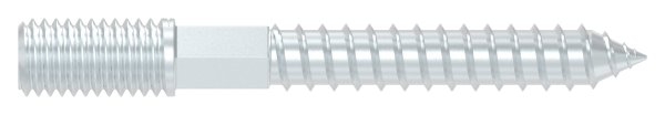 Stockschraube M10 x 80mm, Stahl verzinkt