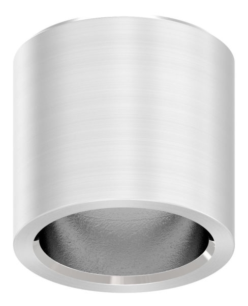 Endkappe für Rundmaterial Ø 12 mm flach zum Kleben V2A
