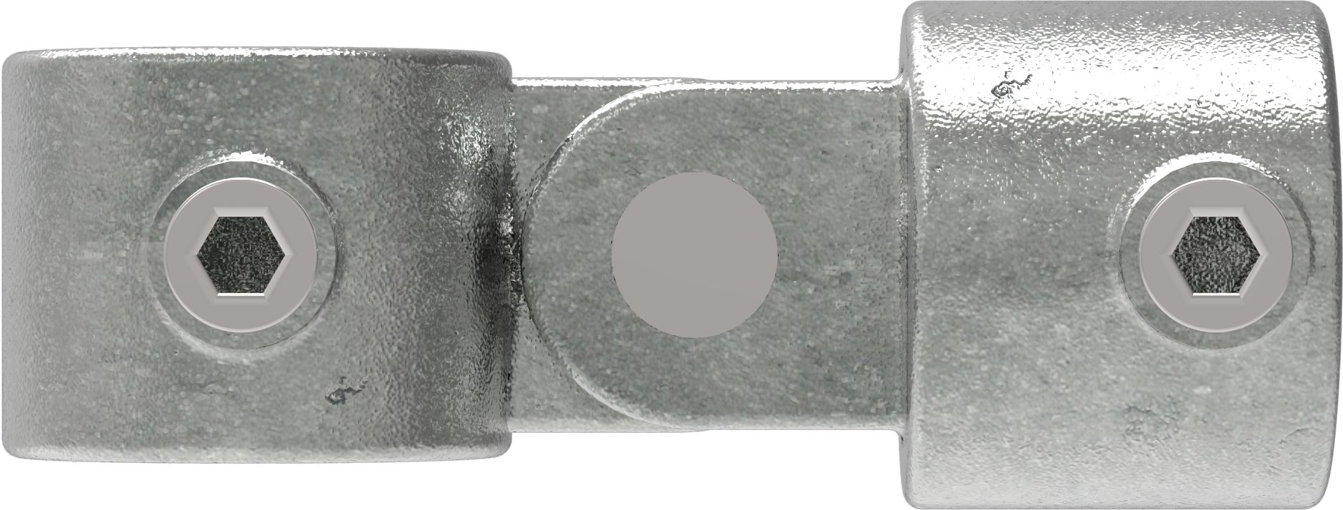 Rohrverbinder | Gelenkstück einfach | 173B34 | 33,7 mm | 1" | Temperguss u. Elektrogalvanisiert
