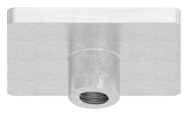 Platte für Rohr 40 x 40 mm zum Aufschweißen V2A