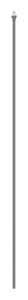 Zaunstab Laenge- 1200 mm Material 12x12 mm - Zierteil Stahl S235JR- roh-30-1257.8