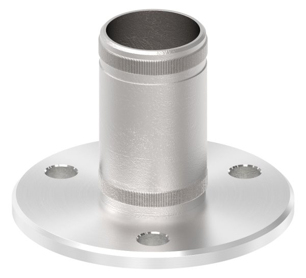 Wand- und Bodenanker mit Rändelung für Rohr 42,4 mm