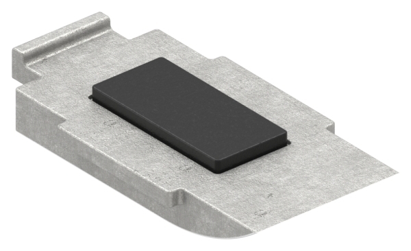 1 Sicherungsboden zu Glasklemme 63x45x30 mm AbZ V4A